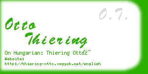 otto thiering business card